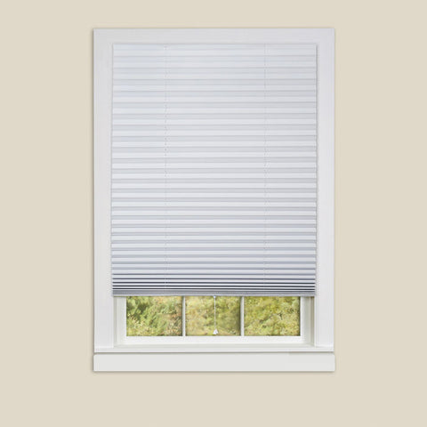 1-2-3 Vinyl Room Darkening Temporary Pleated Shades