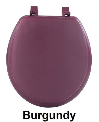 TOILET SEAT ST VNYL BRGNDY PK4