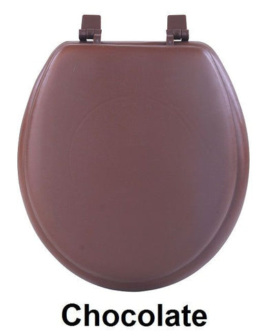 TOILET SEAT ST VNYL CHOCLTE P4