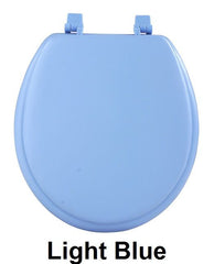 TOILET SEAT ST VINYL L.BLU PK4