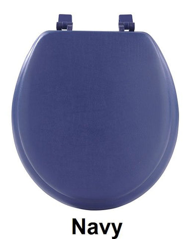 TOILET SEAT ST VINYL NAVY  PK4