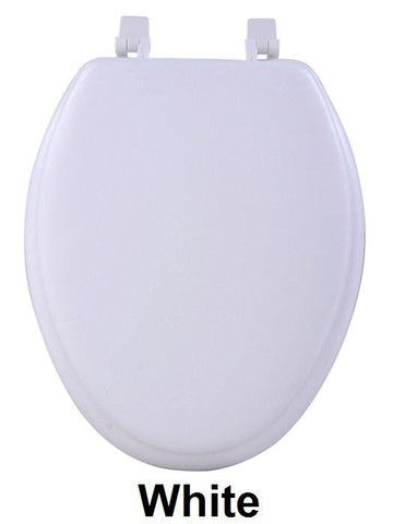 TOILET SEAT EL VINYL WHITE PK4