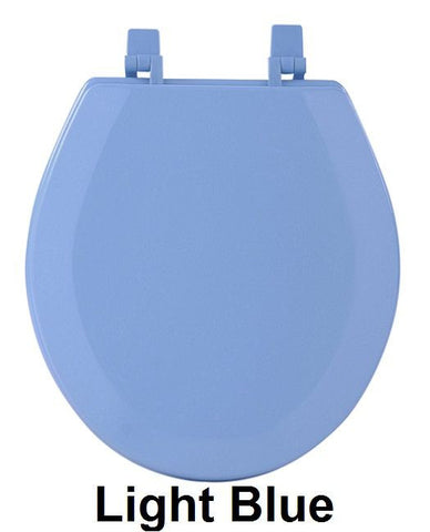 TOILET SEAT ST WOOD L.BLUE PK4