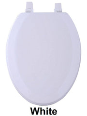 TOILET SEAT EL WOOD WHITE  PK4