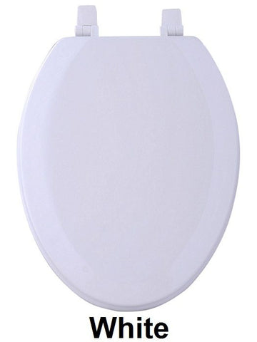TOILET SEAT EL WOOD WHITE  PK4