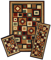 CAPRI3P201 3PCE CAPRI RUG SET