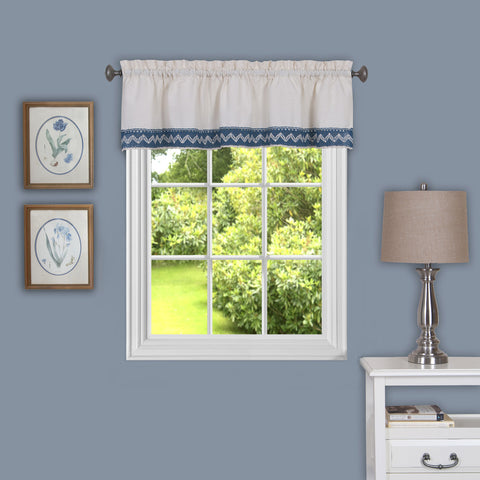 CAMDEN VALANCE 58X14 BLU P12