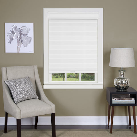 Cordless Celestial Sheer Double Layered Shade