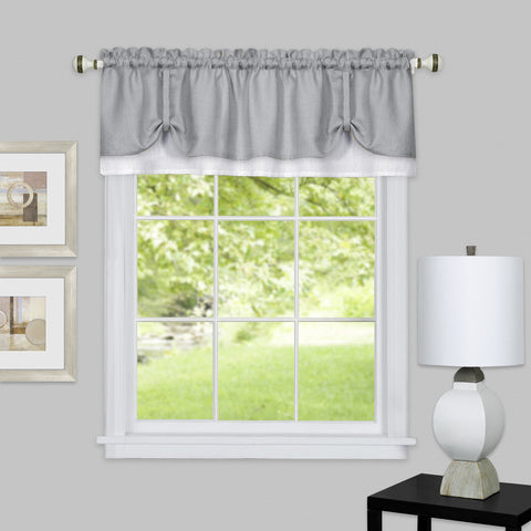 DARCY VALANCE58X14 GRY/WHT P12