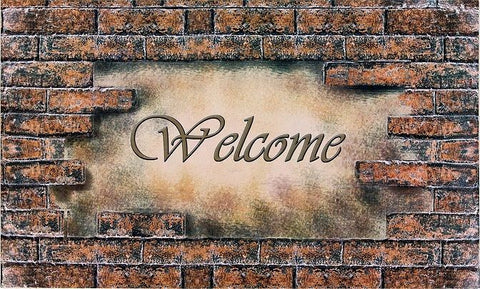 OUTDOOR MATS WELCOME BRICKS P6
