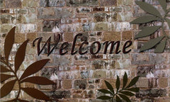 OUTDOOR MATS WELCOME PALMS  P6