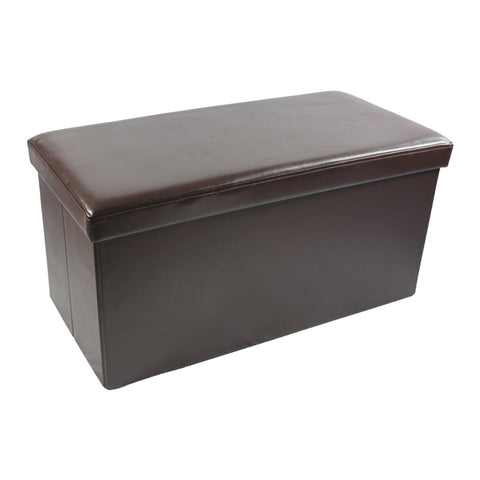 OTTOMAN FX LTHR 15X30 BROWN P2
