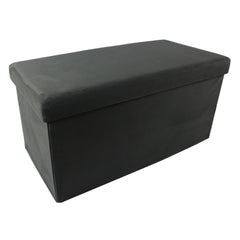 OTTOMAN SUEDE 15X30 CHRCOAL P2