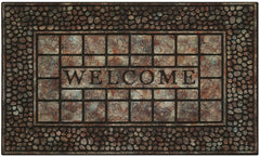 RAISED RBR MAT PEBBLE SQRS P6