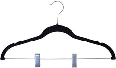 VELVT SKIRT HANGER BLCK P12