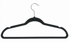 VELVET HANGERS BLACK 10PCS EA.