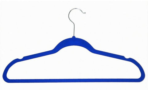 VELVET HANGERS BLUE 10PCS EACH