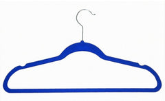 VELVET HANGERS BLUE 10PCS EACH
