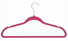VELVET HANGERS PINK 10PCS EACH