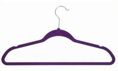 VELVET HANGERS PURPLE 10PCS EA