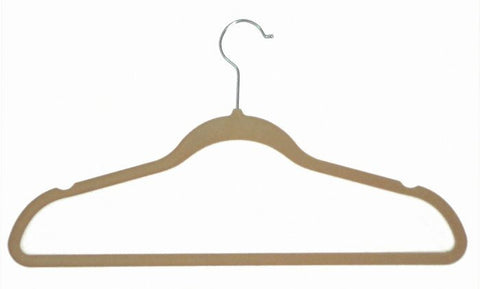 VELVET HANGERS TAN 10 PCS EACH